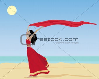 woman with saree
