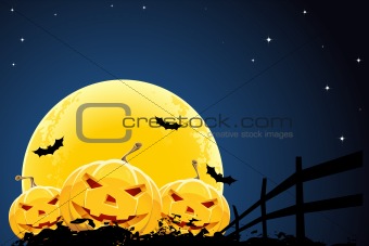 Grungy Halloween background