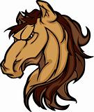 Mustang Stallion Mascot Cartoon Image