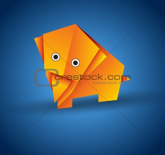Origami elephant