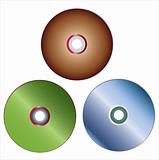 Colored compact discs