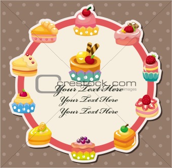 cartoon cake card

