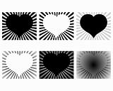 Rays heart design