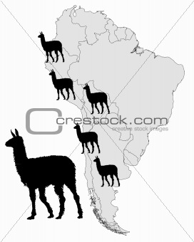 Llama range map