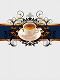 cup of coffee with ornate elements