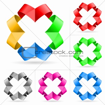 Set of ribbons