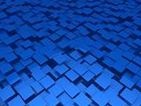 3d blue area background cube 