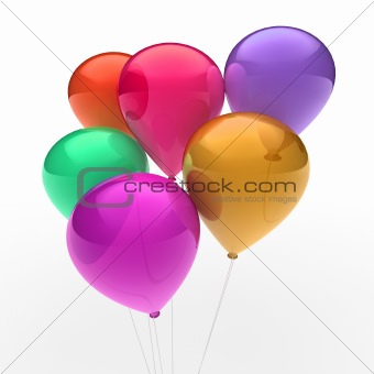 3d balloon colorful