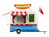 trailer fast food hot dog