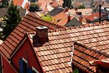 Tiled roof cityscape
