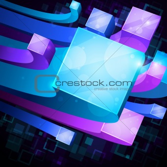 3d bright abstract background
