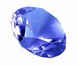 Singe blue crystal diamond