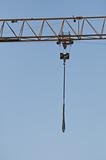 Construction crane close up