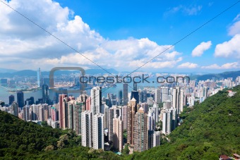 Hong Kong view from the peak
