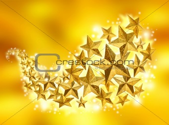Golden stars celebration flow