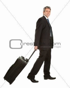 Senior businessmen with travel bag
