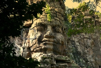 Giant face in Angkor
