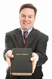 Minister or Missionary with Bible