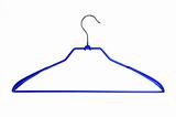 Blue clothes hanger