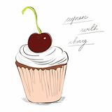 Illustration of cupcake