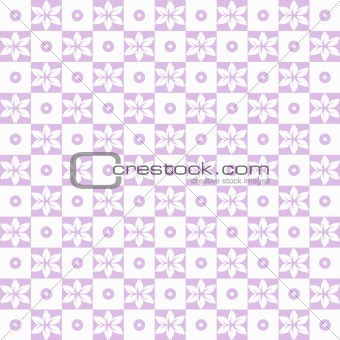 Seamless floral and dots pattern