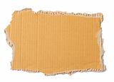 Brown corrugated cardboard sheet