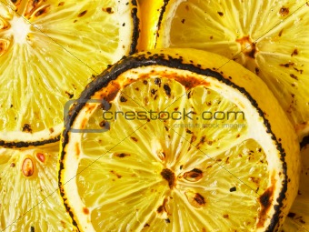 grilled lemon slices