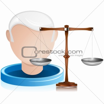 Senior Judge with Justice Balance