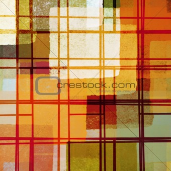 abstract lines and paint squares pattern