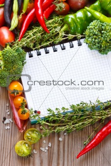 Open notebook and harvest.