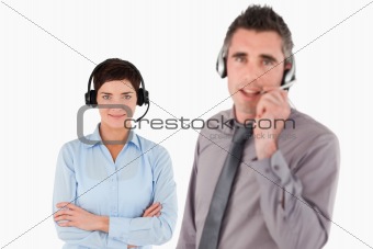 Isolated managers using headsets