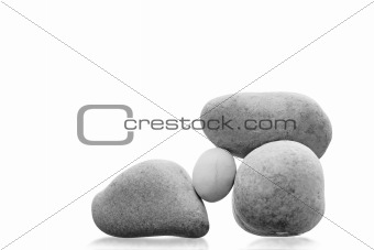 Egg and rocks