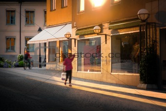 Woman with shopping bag