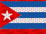 Background a flag of Cuba