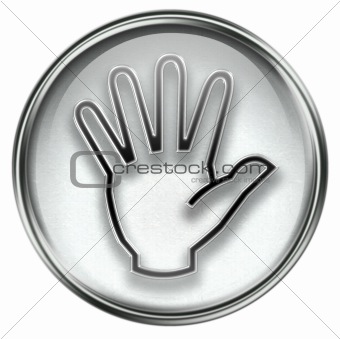 hand icon grey