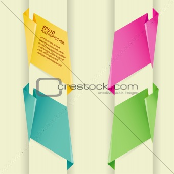 Collect Paper Origami Banner