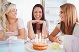 Young Women celebrating a birthday