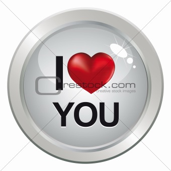 3d love button for couple