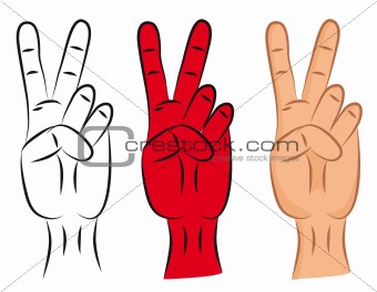 Hand - victory sign