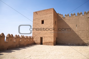 tower and battlements at Almeria castle