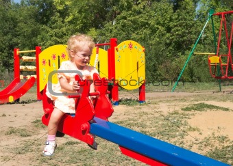 girl in the playground