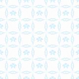Seamless floral and hearts pattern