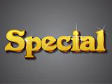Special Write in Gold 3D Font