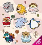 cartoon animal Stickers icons