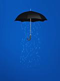 umbrella with rain inside