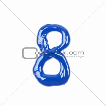 blue oil numbers - eight