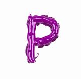pink oil alphabet - letter P