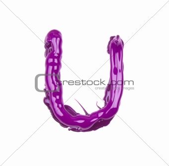 Letter U Pink