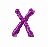 pink oil alphabet - letter X