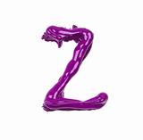 pink oil alphabet - letter Z